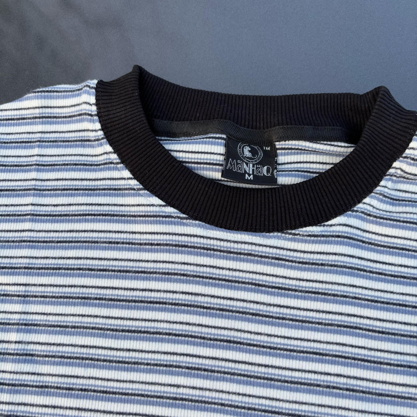 Half sleeve stripped unisex Tshirt