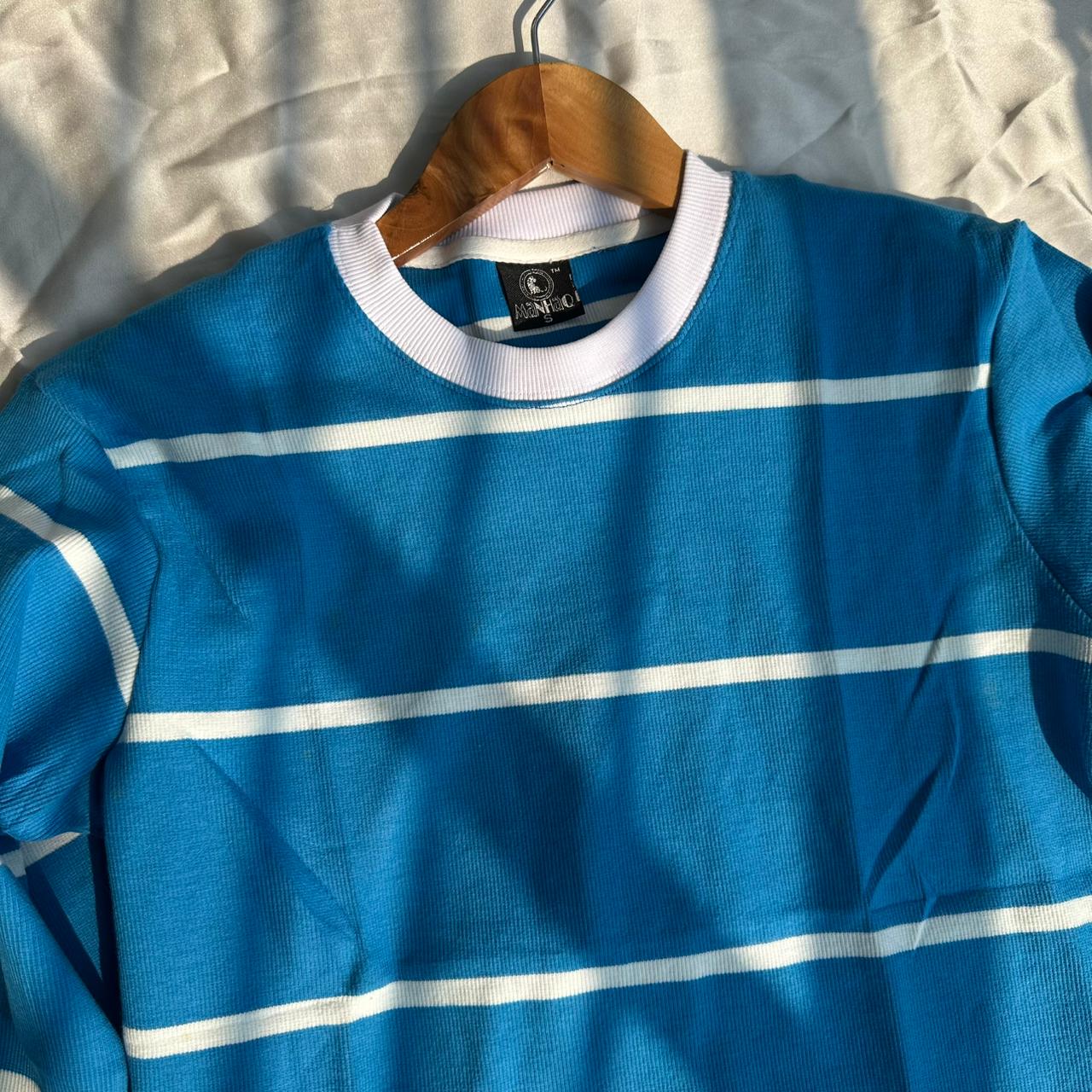 Full sleeve unisex stripped Tshirt