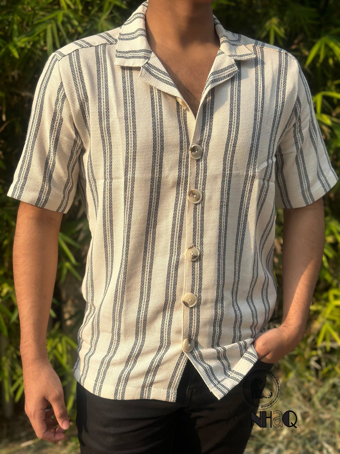 Short Sleeve Cuban collar Shirt