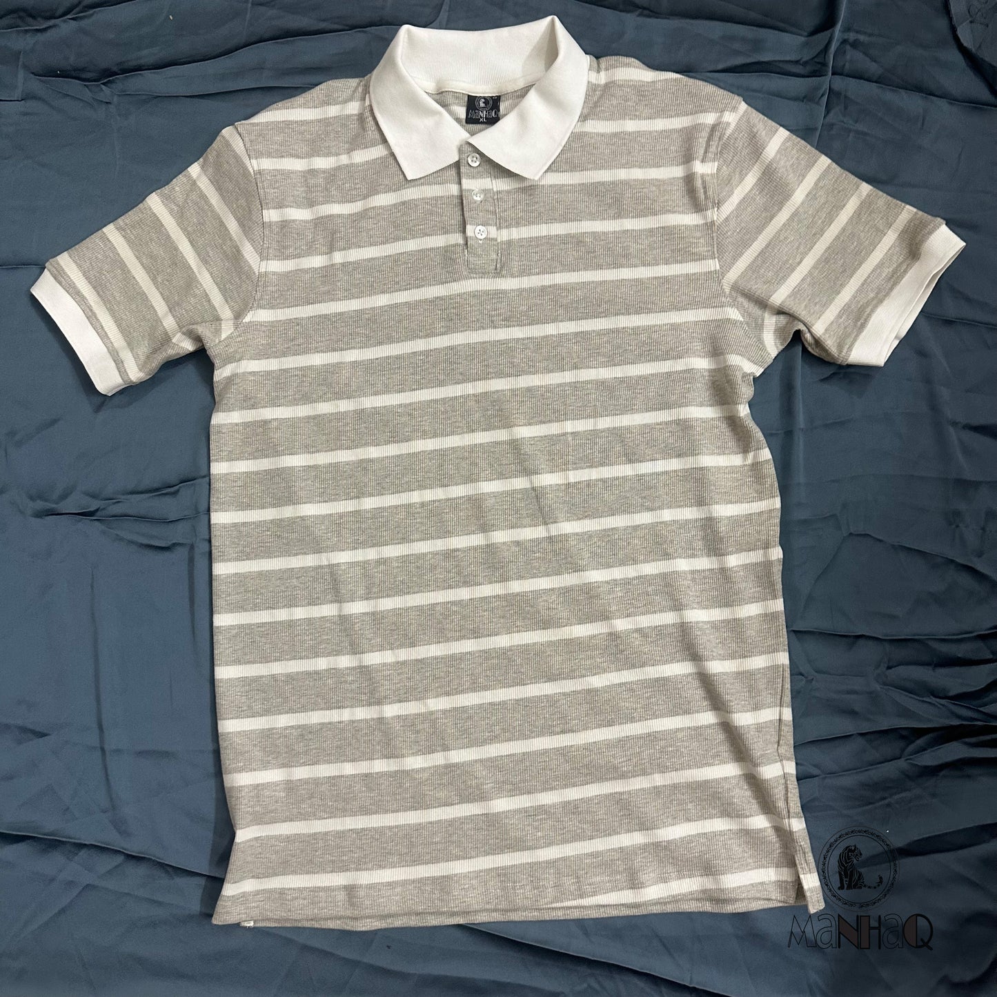 Manhaq stripped classic polo