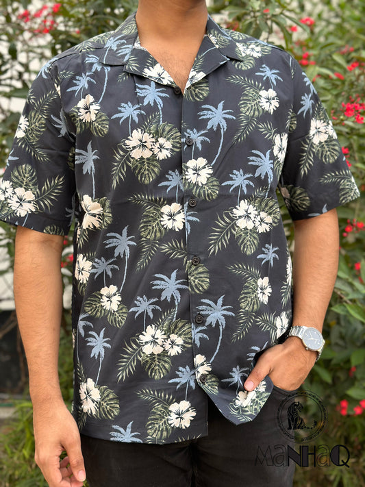 Hawaiian Cuban Collar half sleeve Shirt
