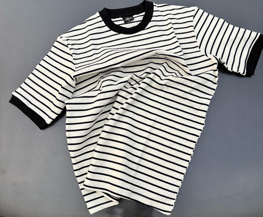 B&W Stripped Unisex Tshirt