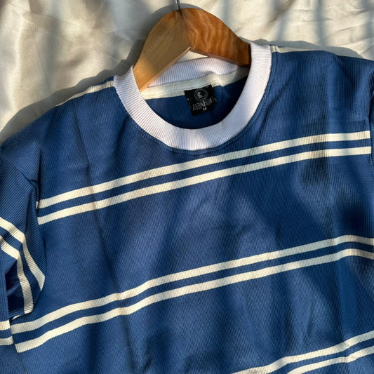 Manhaq Full sleeve stripped  Crew neck T-shirt