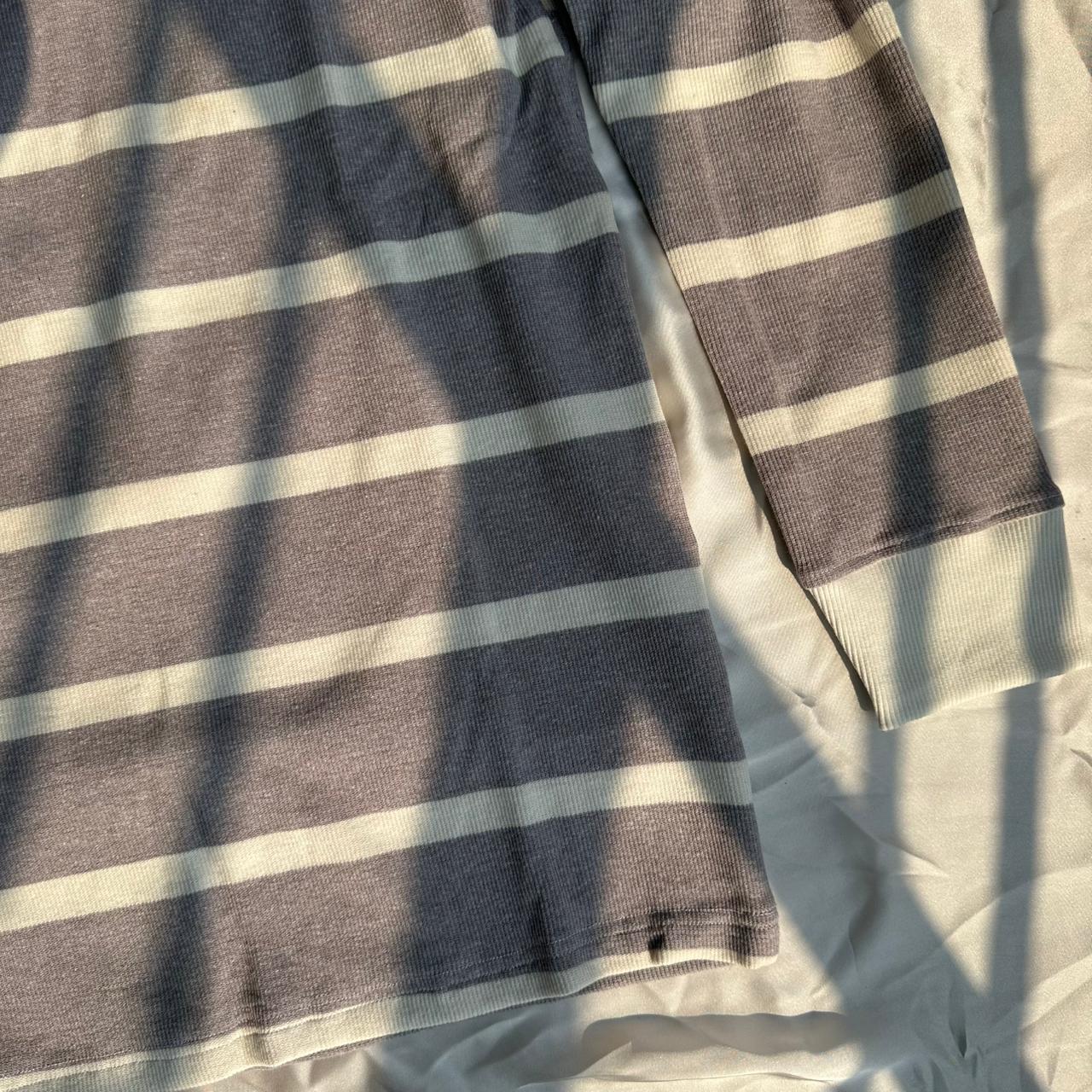 Manhaq full sleeve unisex stripped T-shirt