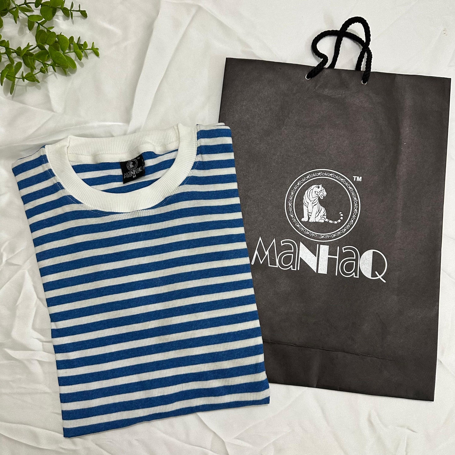 Manhaq Unisex Stripped T-shirt