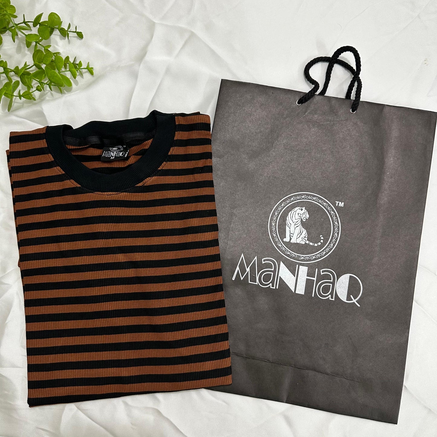 Manhaq unisex stripped T-shirt