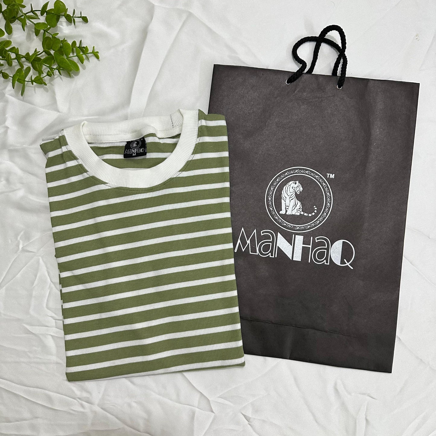 Manhaq unisex stripped T-shirt